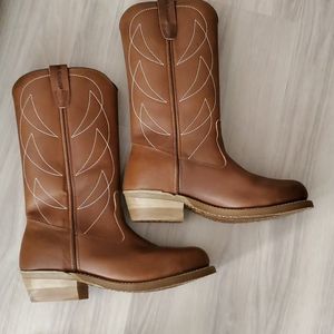 Leather Knapp steel toe boots